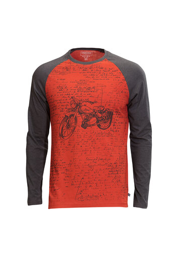 Červené triko s potiskem