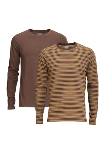 Hnědé triko - 2 ks v balení