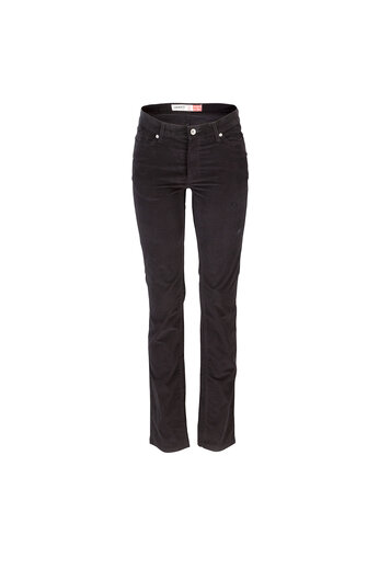 Černé sametové kalhoty