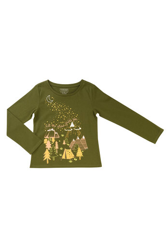 Zelené tričko s potiskem