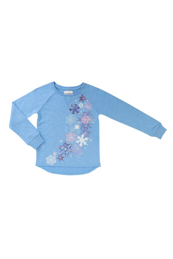 Modrá mikina s potiskem