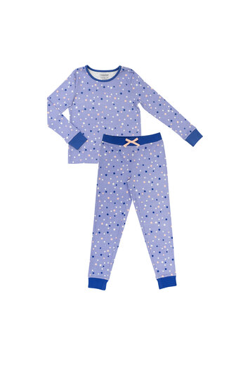 Fialové pyžamo s hvězdičkami