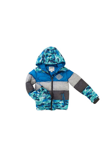 Prošívaná bunda s kapucí