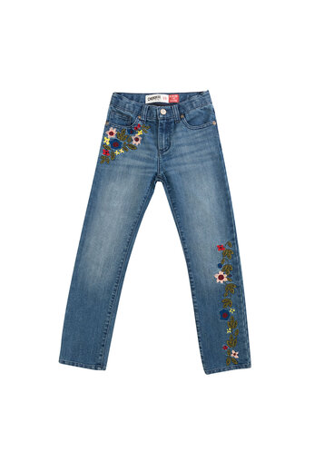 Džíny s výšivkou
