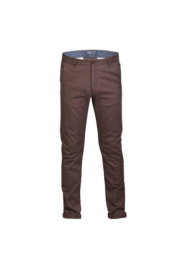 Tmavě hnědé kalhoty