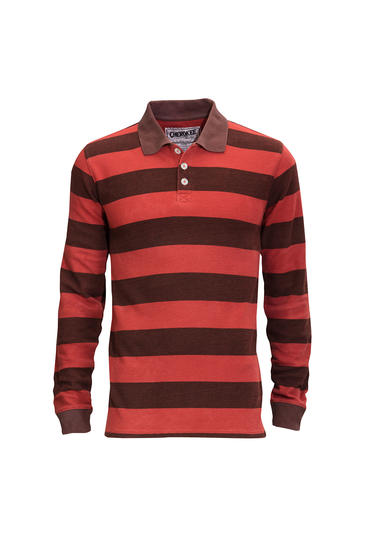 Pruhované triko s límečkem