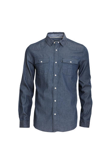 Denim košile s potiskem