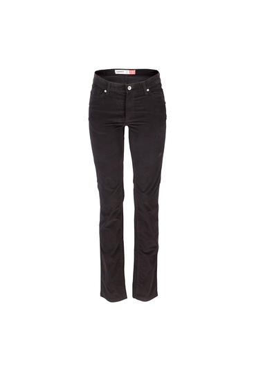 Černé sametové kalhoty