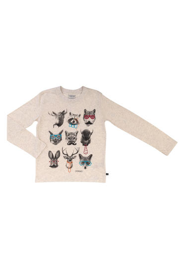 Modré pyžamo s potiskem